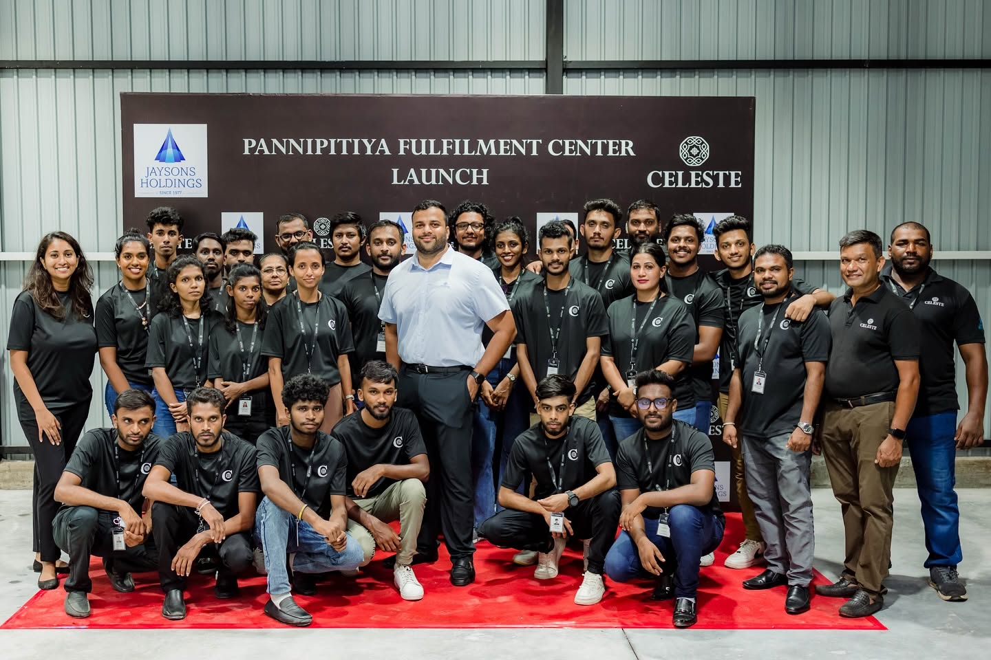 Large operations team at a fulfillment center launch